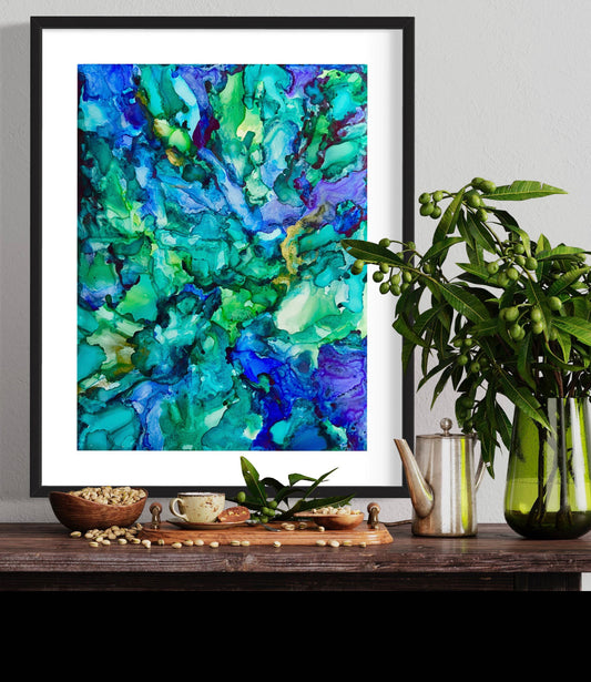 Flood Waters - Alcohol Ink