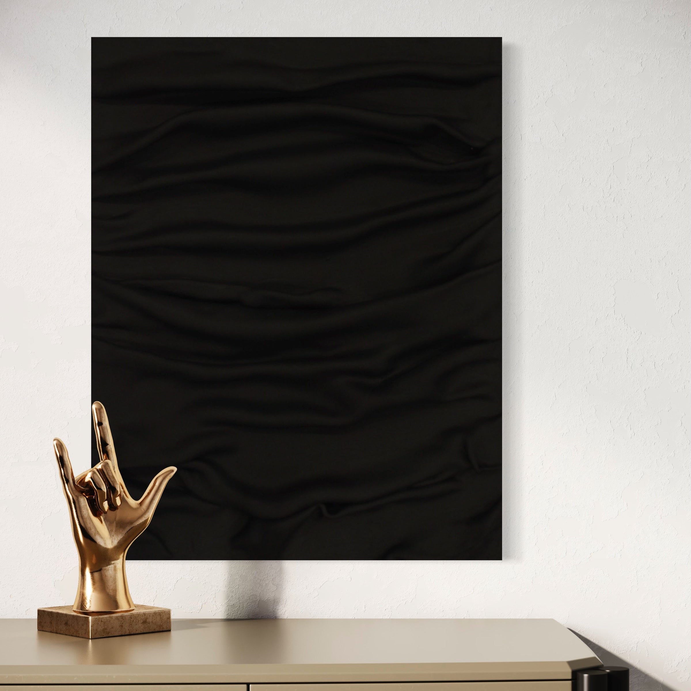 Midnight - 11x14" Fabric Art