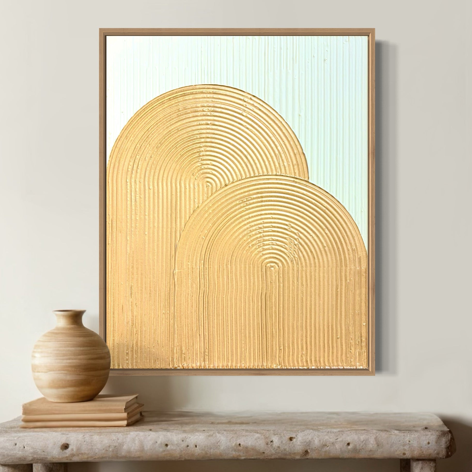 Textured Art – Lee In Cerulean