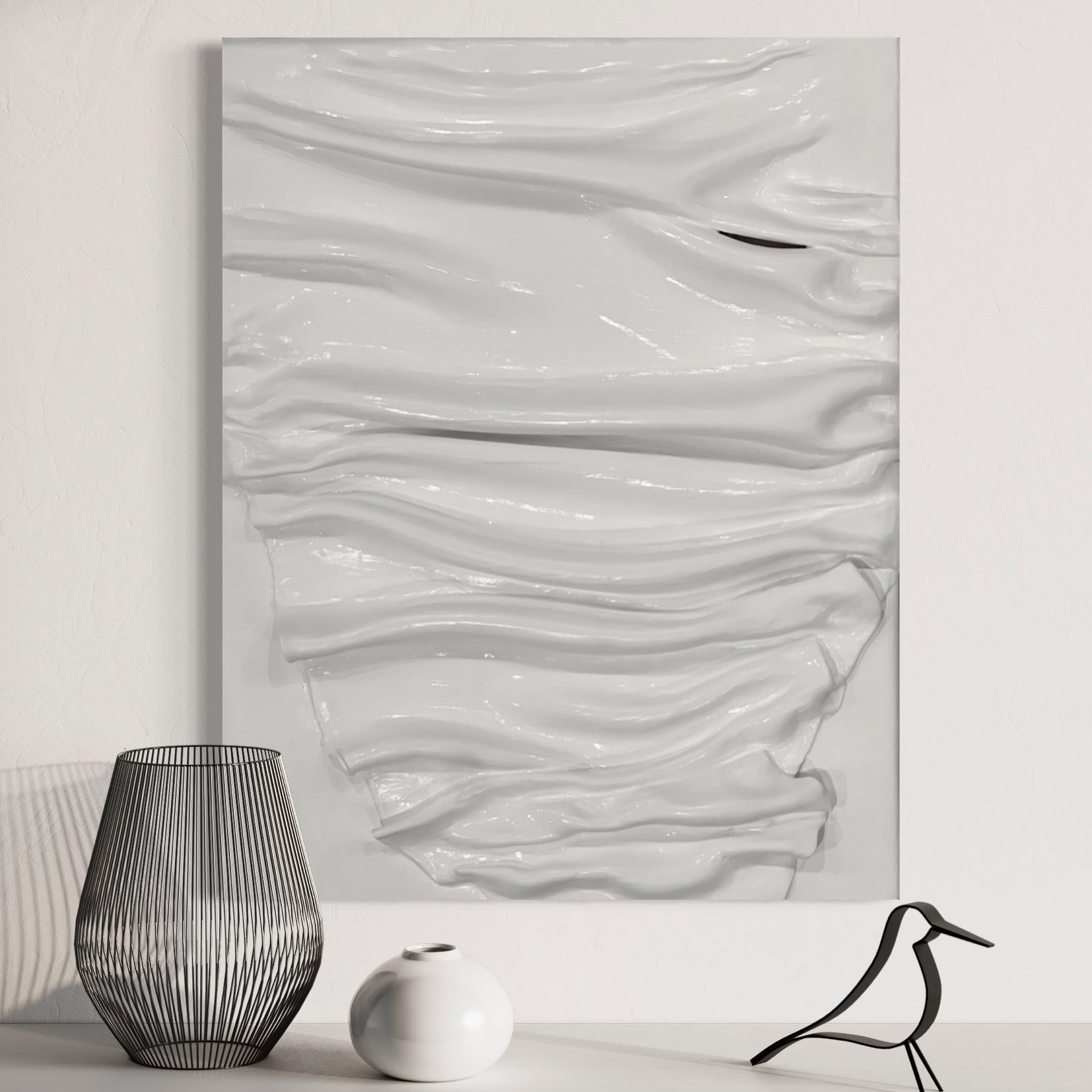 Stream - 11x14" Fabric Art