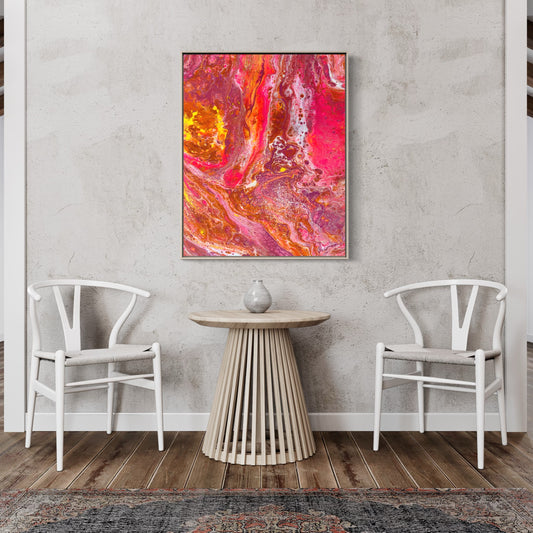 Pink Lava - 8x10" Fluid Art