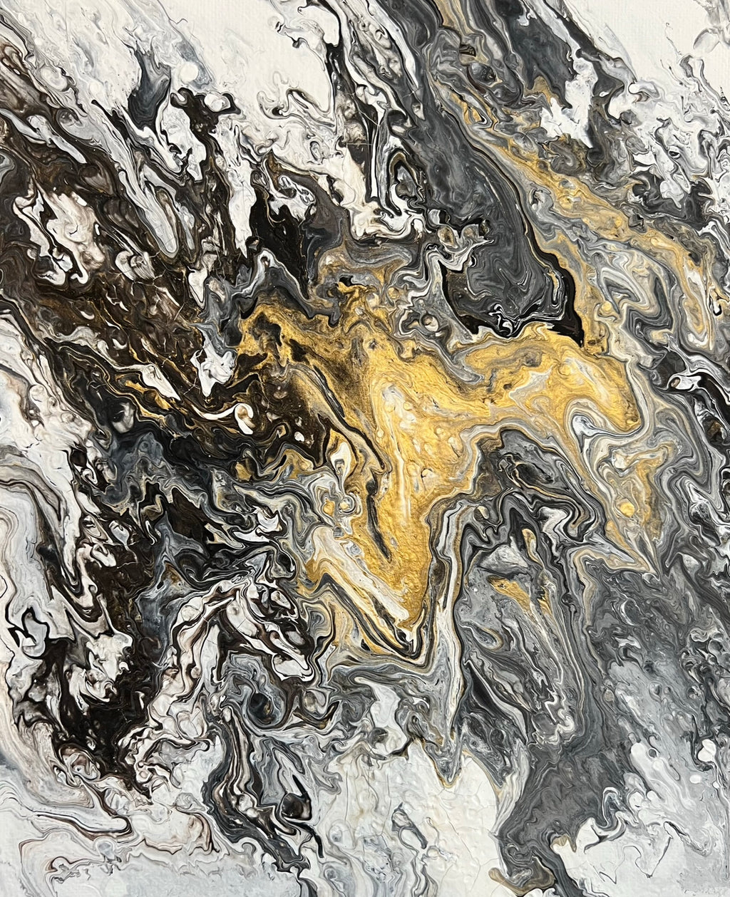 Treasure Chest - 8x10" Acrylic Pour